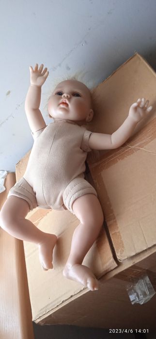 Okazja ! Duża Słodka lalka typ reborn 52 cm.