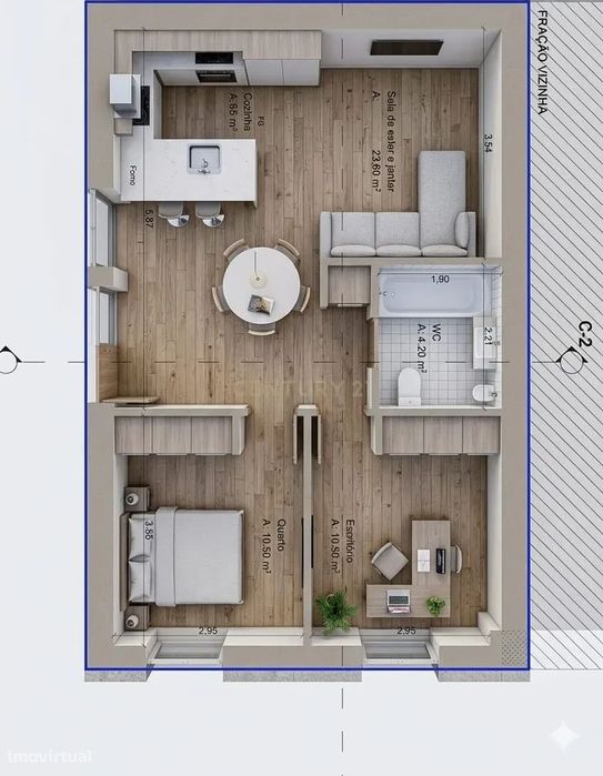 Apartamento T2 Novo no Centro do Marco de Canaveses — Marco, Porto