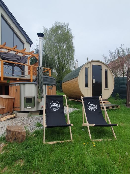 Domek nad Jeziorem Grabowo "Domek VIPA" z balia-jacuzzi.