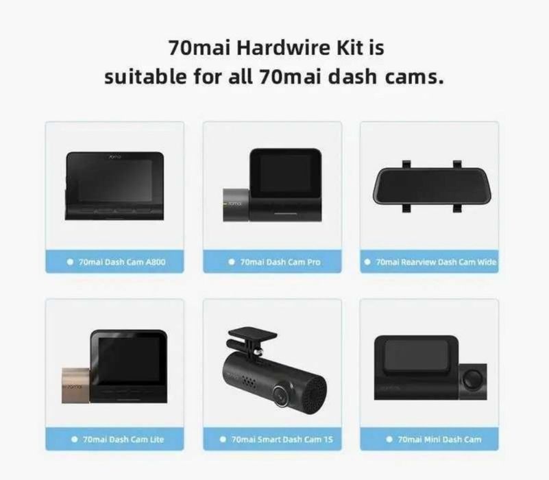 Кабель режиму паркування 70mai Hardware Kit UP02 / UP03
