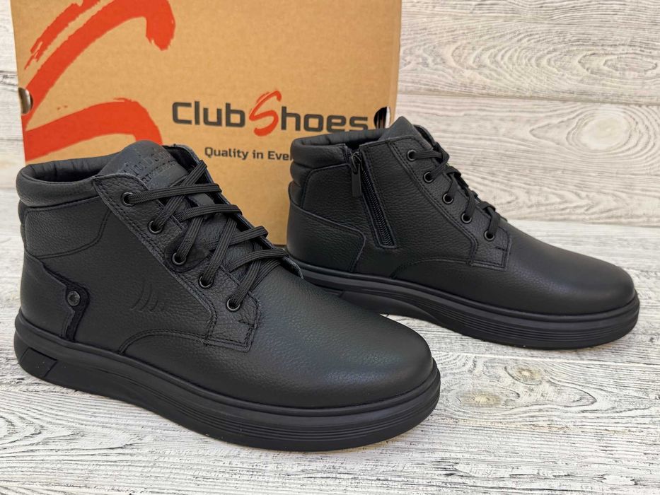 Чоловічі зимові шкіряні черевики Clubshoes.  р.40 - 45 Кожаные ботинки