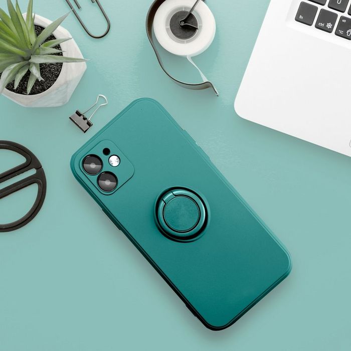 Futerał Silicone Ring Do Iphone 17 Pro Zielony