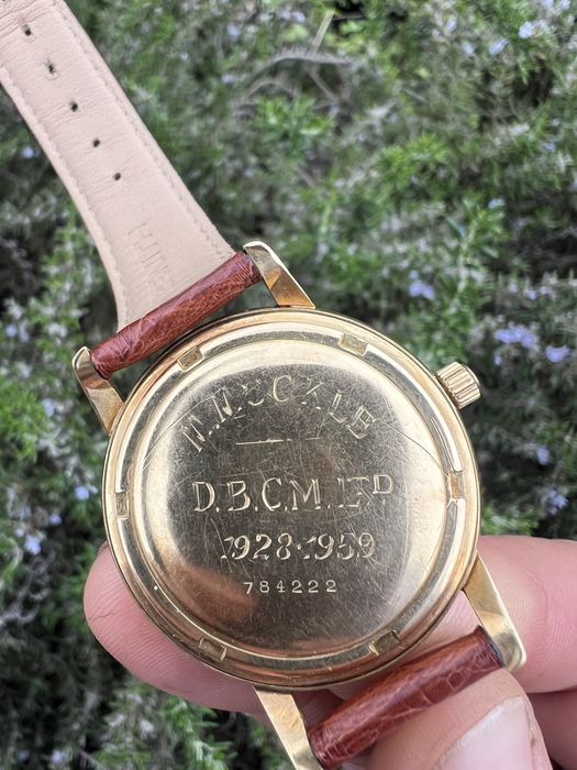 1959 18ct Solid Gold Zenith Strap watch