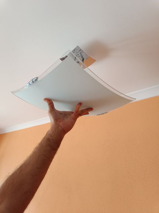 2 Candeeiros de Teto Modernos em Vidro Fosco à Venda449828164449095680