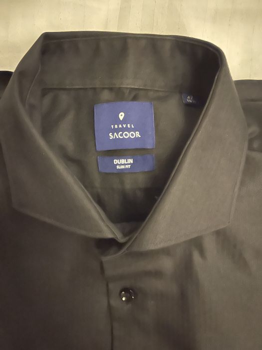 Camisa Sacoor Dublin Slim Fit  42 preta