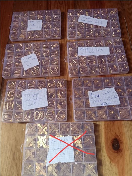 Materiais costura artesanato cruzes d rings argolas aneis dourados