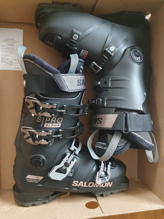 Salomon S/PRO ALPHA 90W GW 24/24,5 nowe buty narciarskie +SIDAS Merino