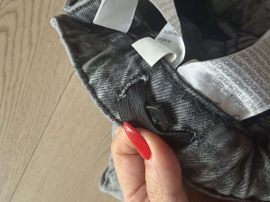 Jeansy calvin klein oryginslne szare 116