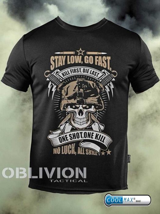 Тактична футболка Coolmax Stay Low Go Fast  Новинка Без передоплати