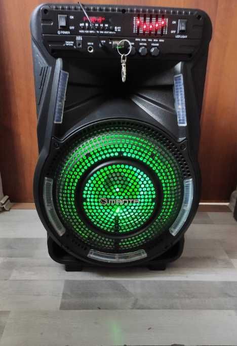 DUŻY GŁOŚNIK BLUETOOTH przenośny karaoke mocny głośny