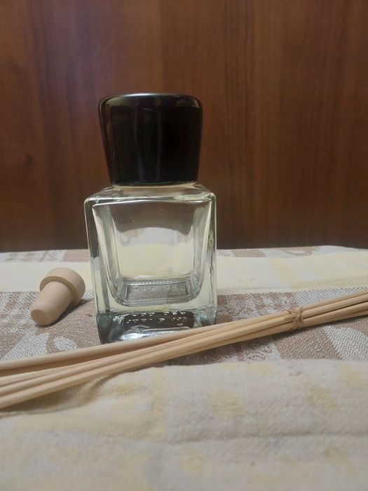 Флакон для аромодифузора 100 мл, стеклянный, с новыми палочками