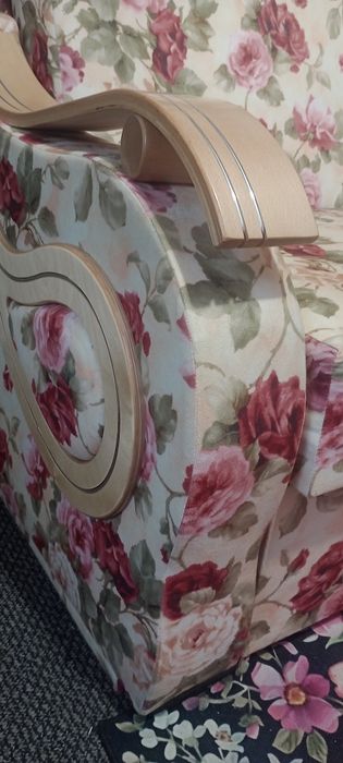 Wersalka kanapa sofa sprężyny kwiaty Angielskie róże BRW