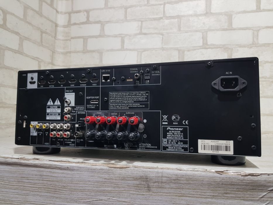 5.1 AV ресивер PIONEER VSX-527 *5x130 Вт, HDMI, USB, 4K+2