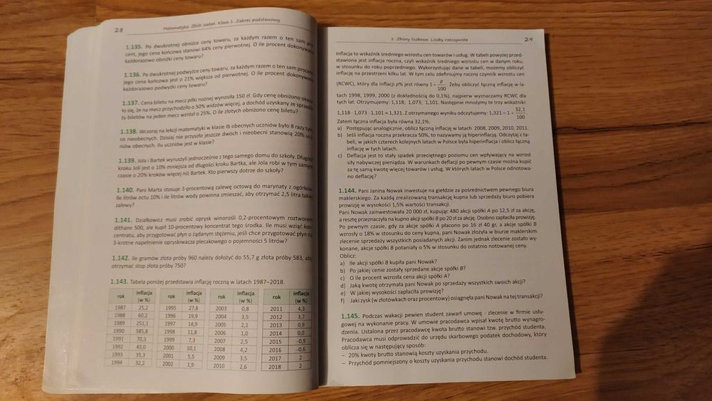 Matematyka 1 zbiór zadań zakres podstawowy Pazdro