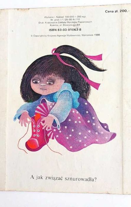 Ubranie T.R. Zimowska - Kwak unikat Prl stara bajka książka