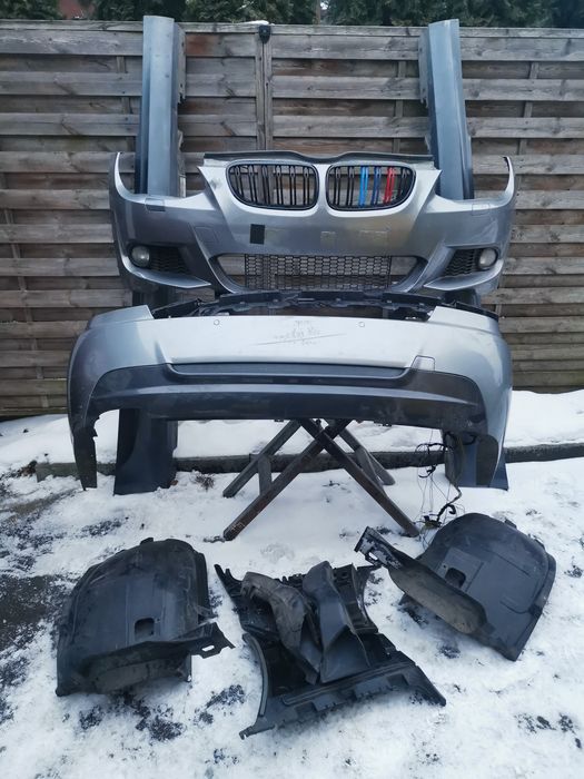 BMW E92 E93 lci zderzak mpakiet przód tył nakładki nadkola komplet