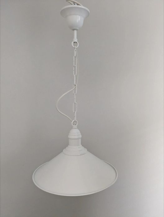 Lampa Argon Erba 630 biała stalowa industrialna loft