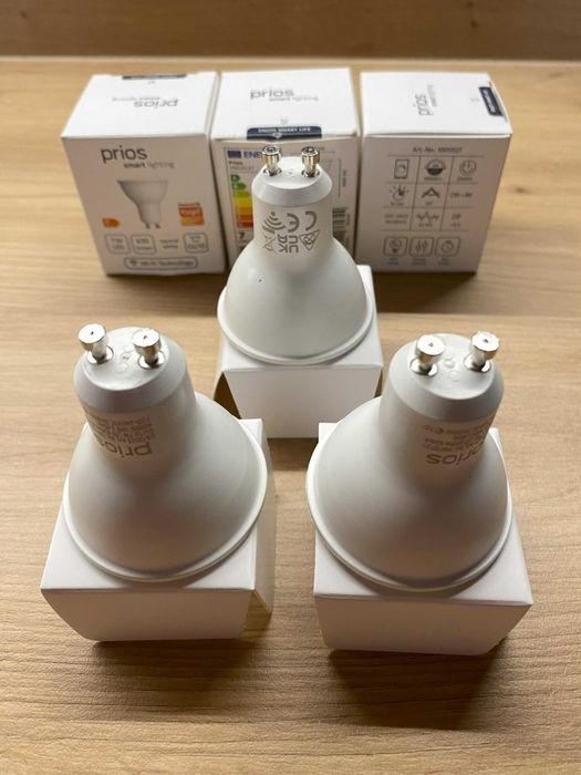 Żarówka LED PRIOS 7W GU10 630lm neutralna biała Zestaw 3 sztuki