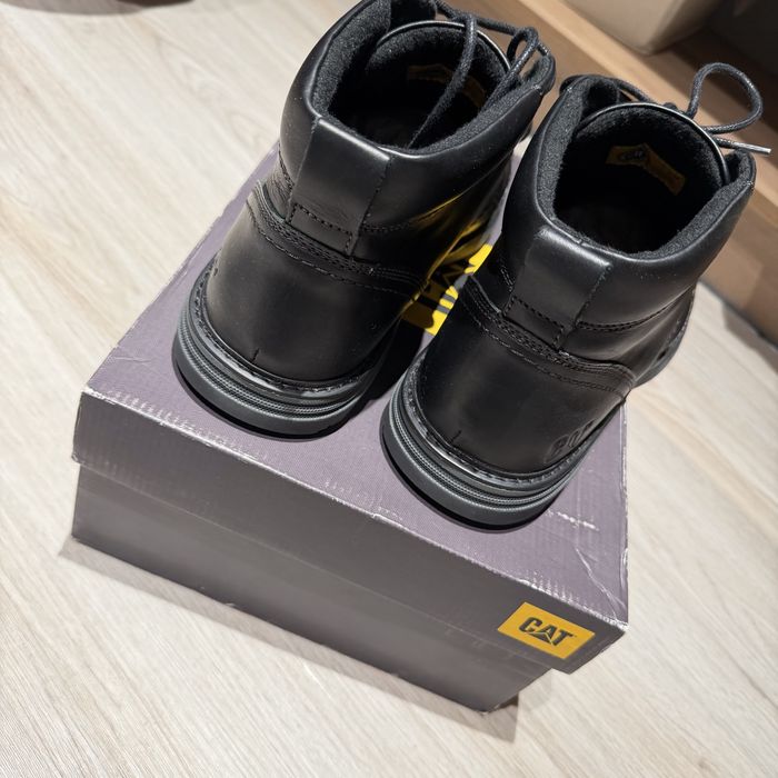 Кожаные мужские полуботинки Cat, 47.5 размер