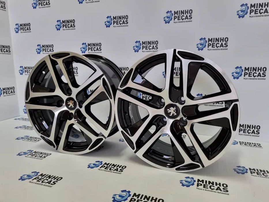 Jantes Peugeot 308 em 16 (4x108) Preto Polido
