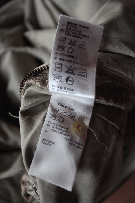 Beżowy bawełniany kombinezon cargo H&M XS-S