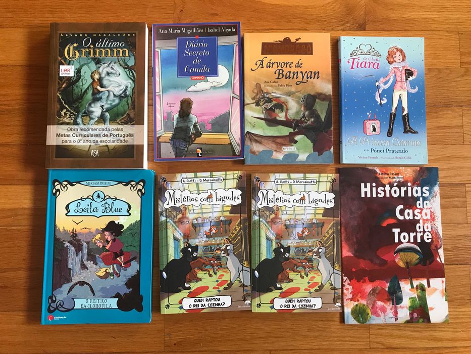 Vários Livros jovens: Leila Blue, Casa Torre, Cl Tiara, Árvore Banyan