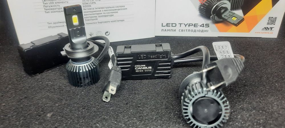 cyclone led h7 6000k type 45 - Запчастини для транспорту - OLX.ua