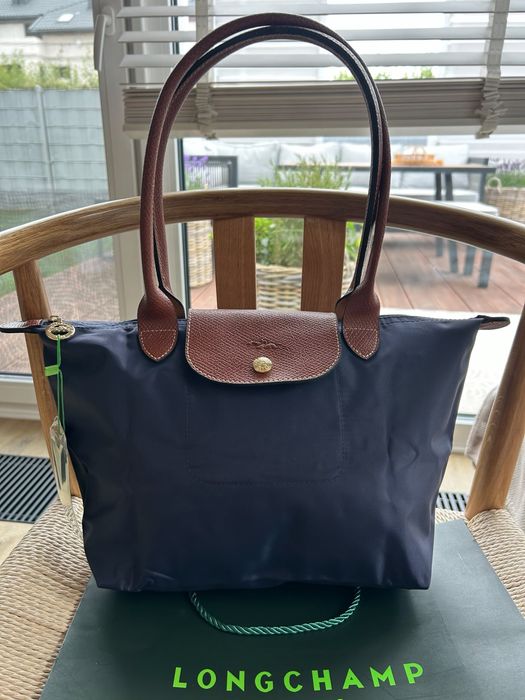 Longchamp torebka granatowa M