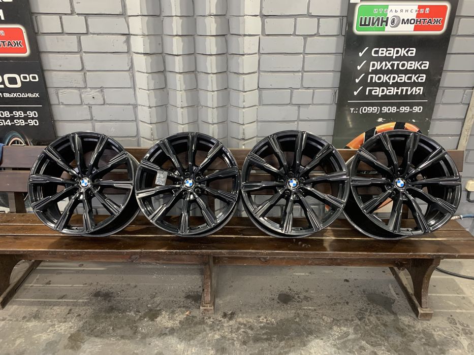 99 Оригинальные литые разноширокие диски BMW X5 X6 G05 5/112 R20 740M