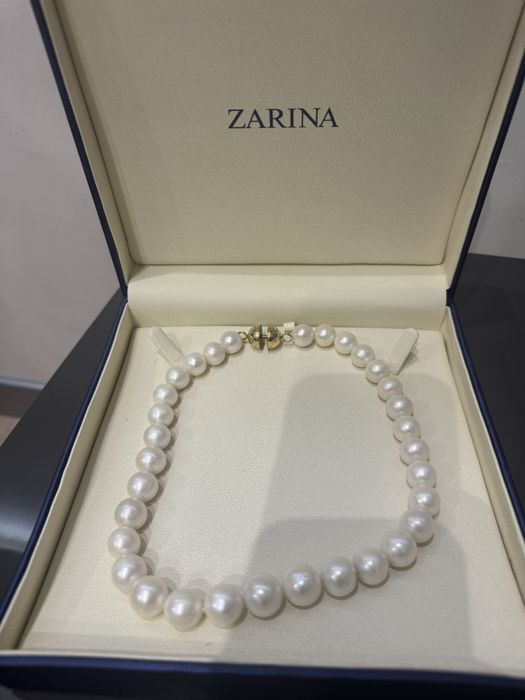 Zarina колье бусы жемчуг с бриллиантами