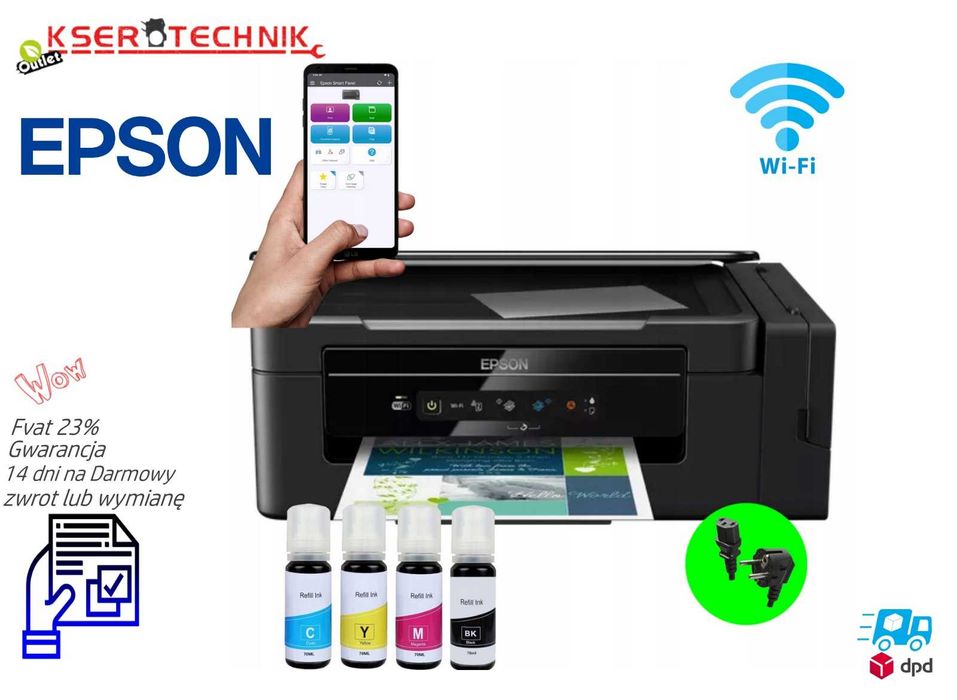 Drukarka Na Dolewane Tusze Epson EcoTank L3050 Skaner / Wi-Fi /