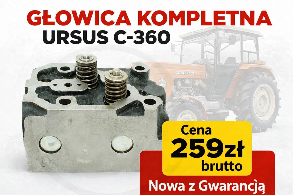 URSUS C-360 Głowica Kompletna z Zaworami Nowa Agtech Gwarancja