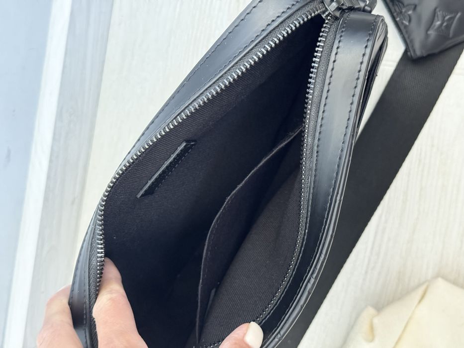 Кожаная мужская сумка через плечо Louis Vuitton