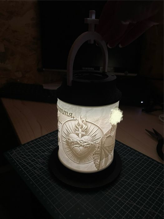 Лампадка з фото і Вашим текстом. На сонячній батареї.