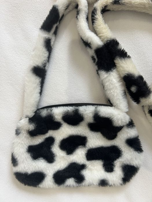 Сумка пухнаста, поясна, через плече