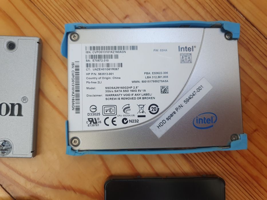 Ssd 120gb 160gb 240gb SP Intel Kingston