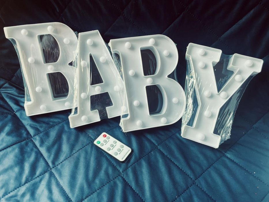 Podświetlany napis baby
