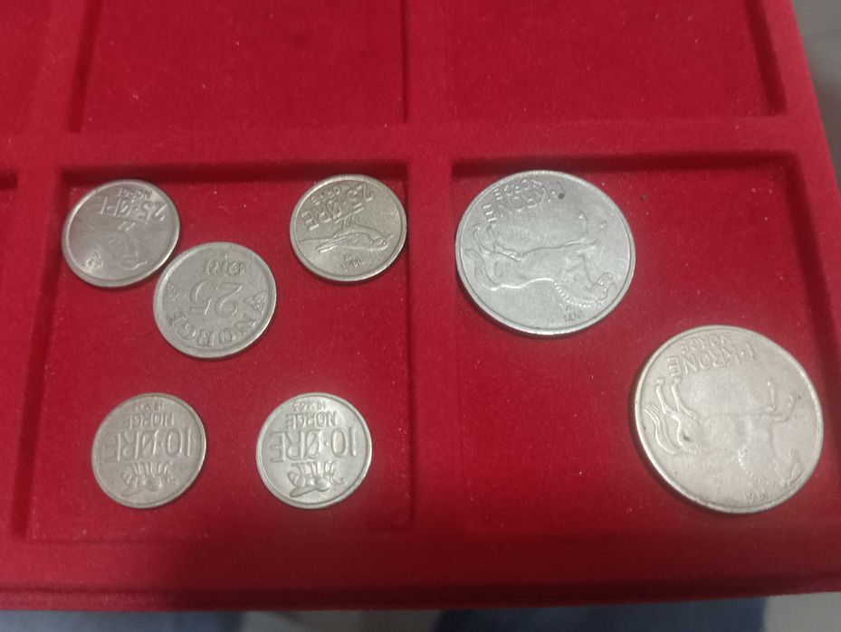 Moedas antigas da Noruega