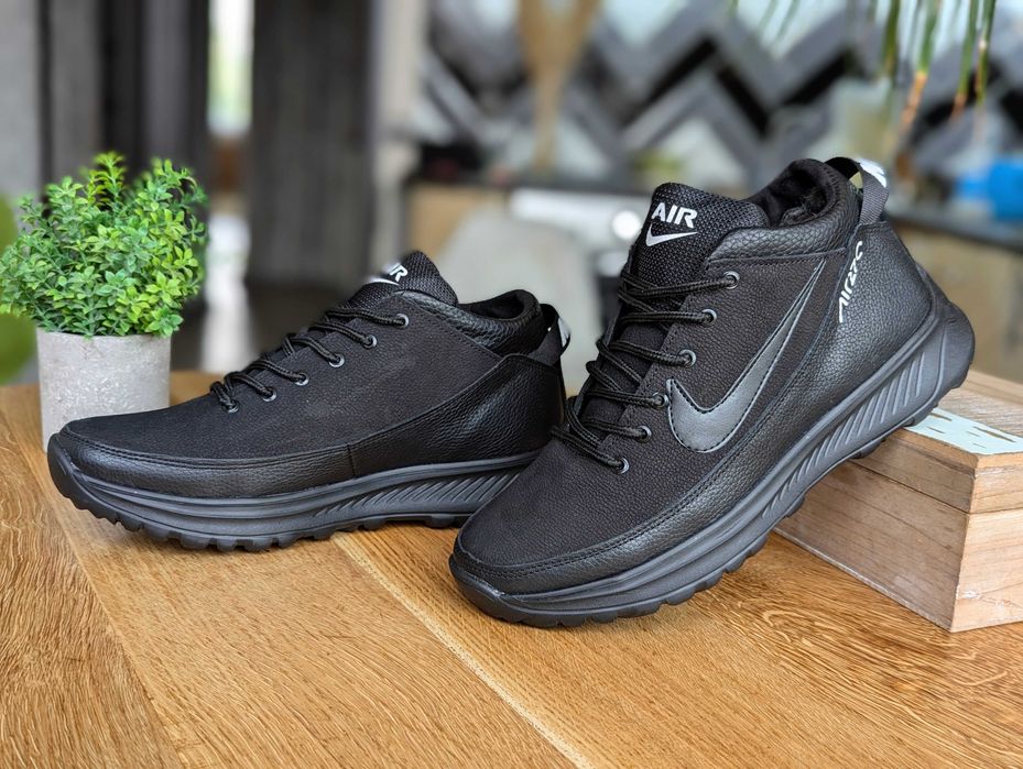 Зимові чоловічі кросівки Nike force ШКІРА топ якість ,теплі!!