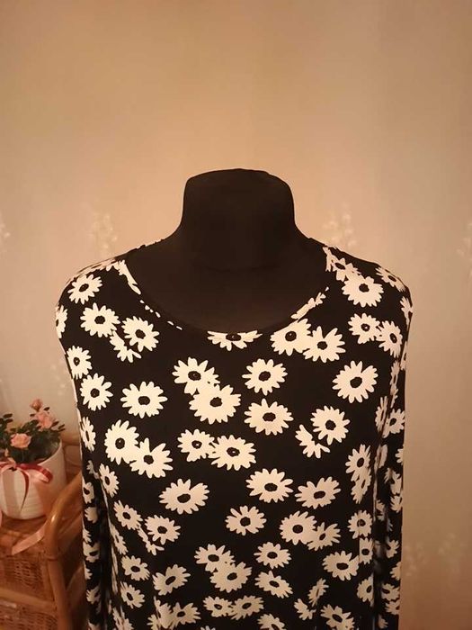 Tunika (sukienka) Biała Łączka,   R 48, RABAT, Darmowa dostawa.