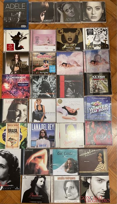 Cd’s DVD’s e Blue Ray varios musica Pop e fado