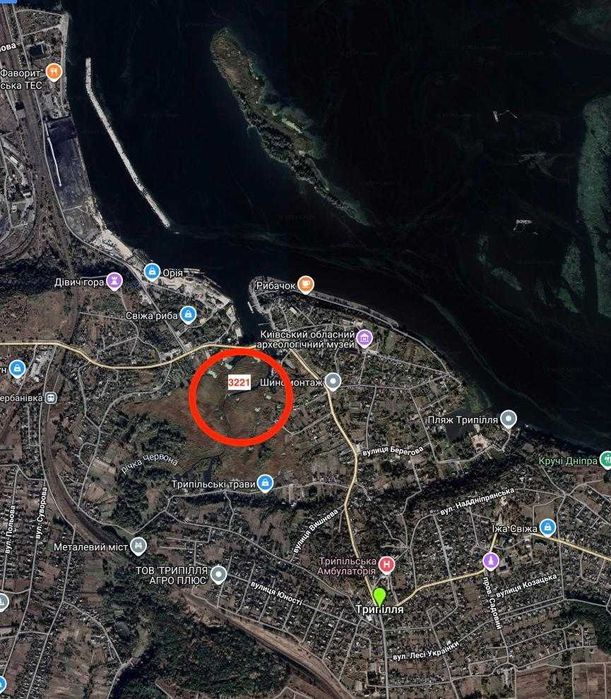 Ділянка на березі річки та поряд з Дніпром! Під базу відпочинку та ін