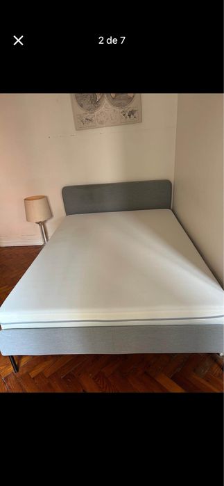 Cama Casal com Colchao compativel