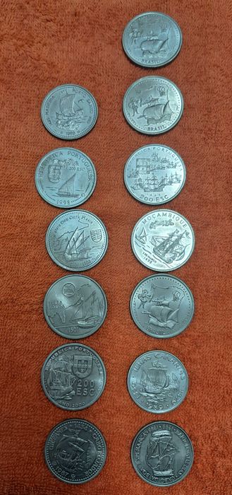 Moedas Comemorativas 250/200/100 EscudosCentavos1948/50 Centavos