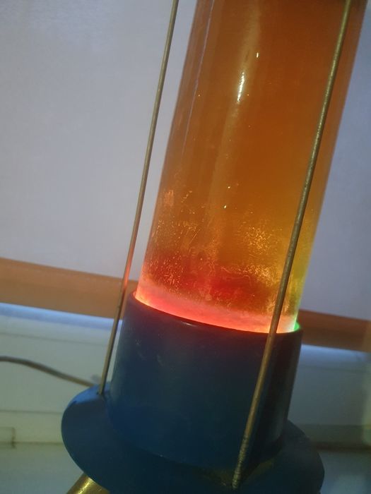 Лампа лава радуга светильник раритет  старовиная лампа
