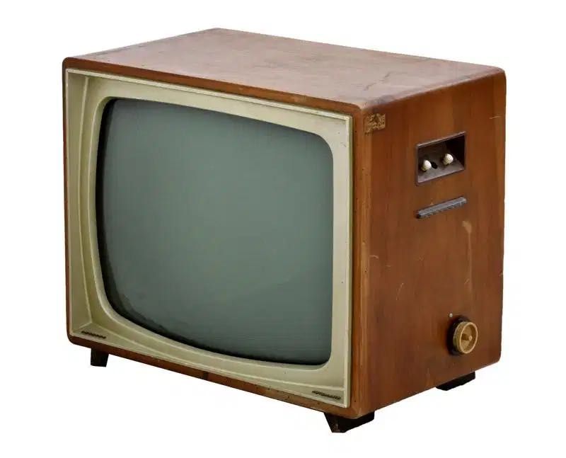 Televisão Vintage Philips (Anos 50/60) – Design Mid-Century em Madeira