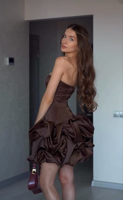 Корсетна сукня у шоколадному кольорі, новий рік, день народження!