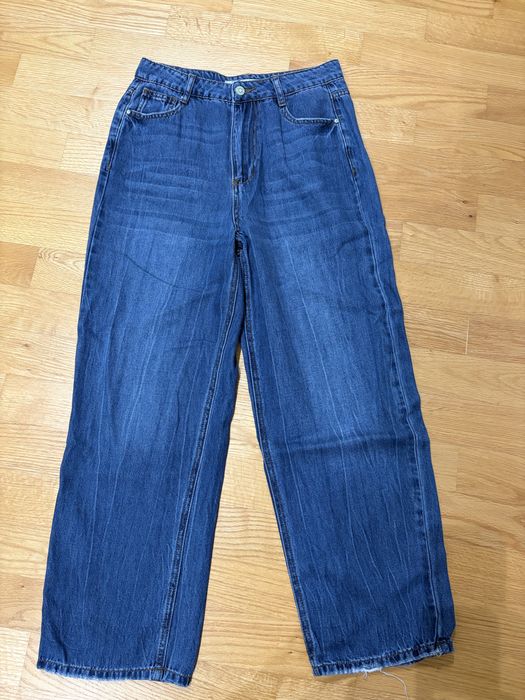 Damskie jeansy Divers stright rozm 36 niebieskie