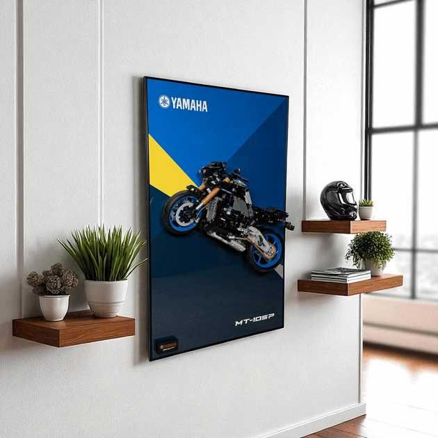 Арт Рамка 80x50 LEGO Technic Yamaha MT-10 SP (42159) + Кріплення