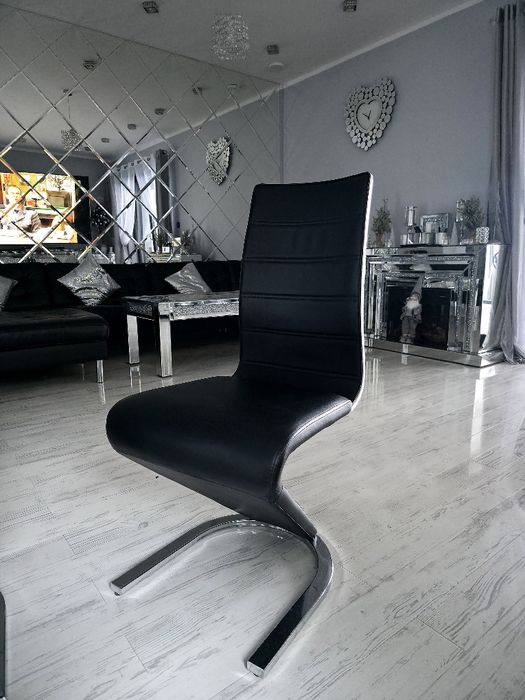 Krzesła eco skóra połysk 8szt